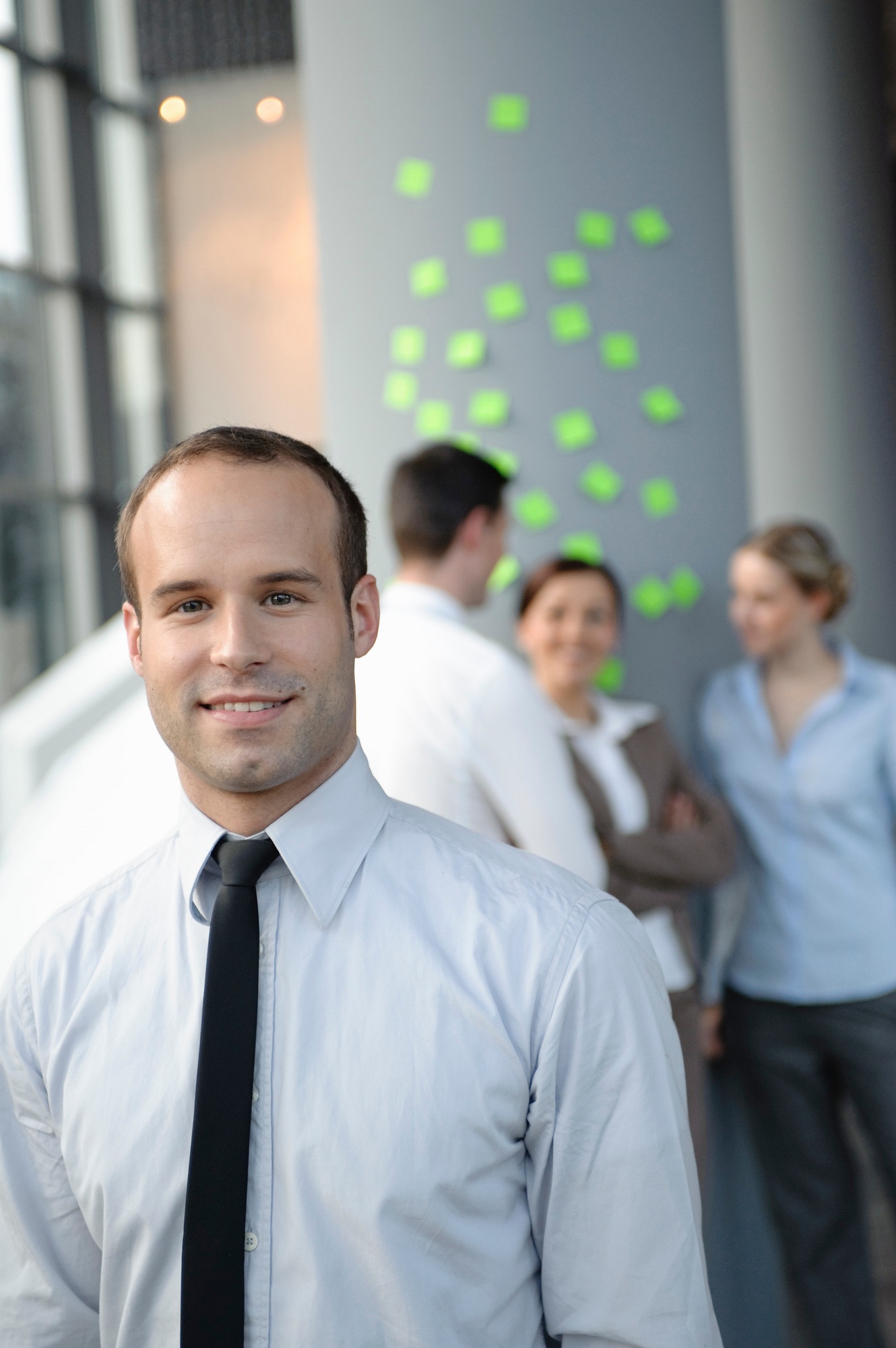 Portrait of friendly business man